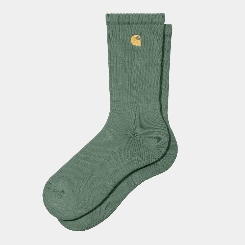 Носки CARHARTT WIP Chase Socks SS24 Duck Green / Gold