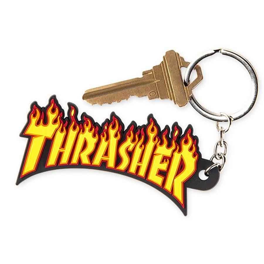 Брелок THRASHER Flame Logo Keychain  2021