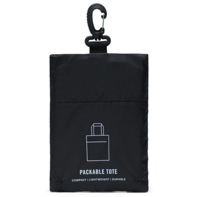 Сумка HERSCHEL New Packable Tote Black 828432249367, цвет черный - фото 3