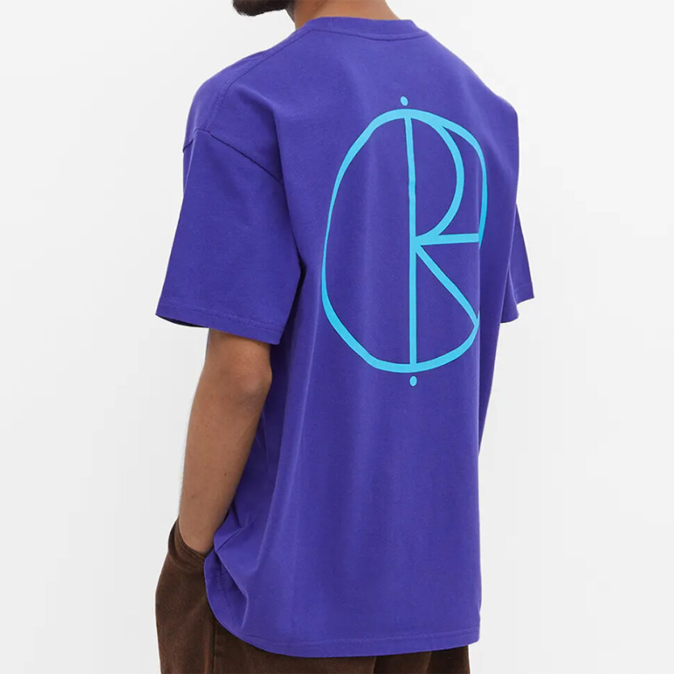 фото Футболка polar skate co. stroke logo tee purple 2022