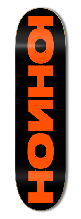 Дека для скейтборда ЮНИОН Team Black/Orange 8.5 дюйм 2020, фото 1