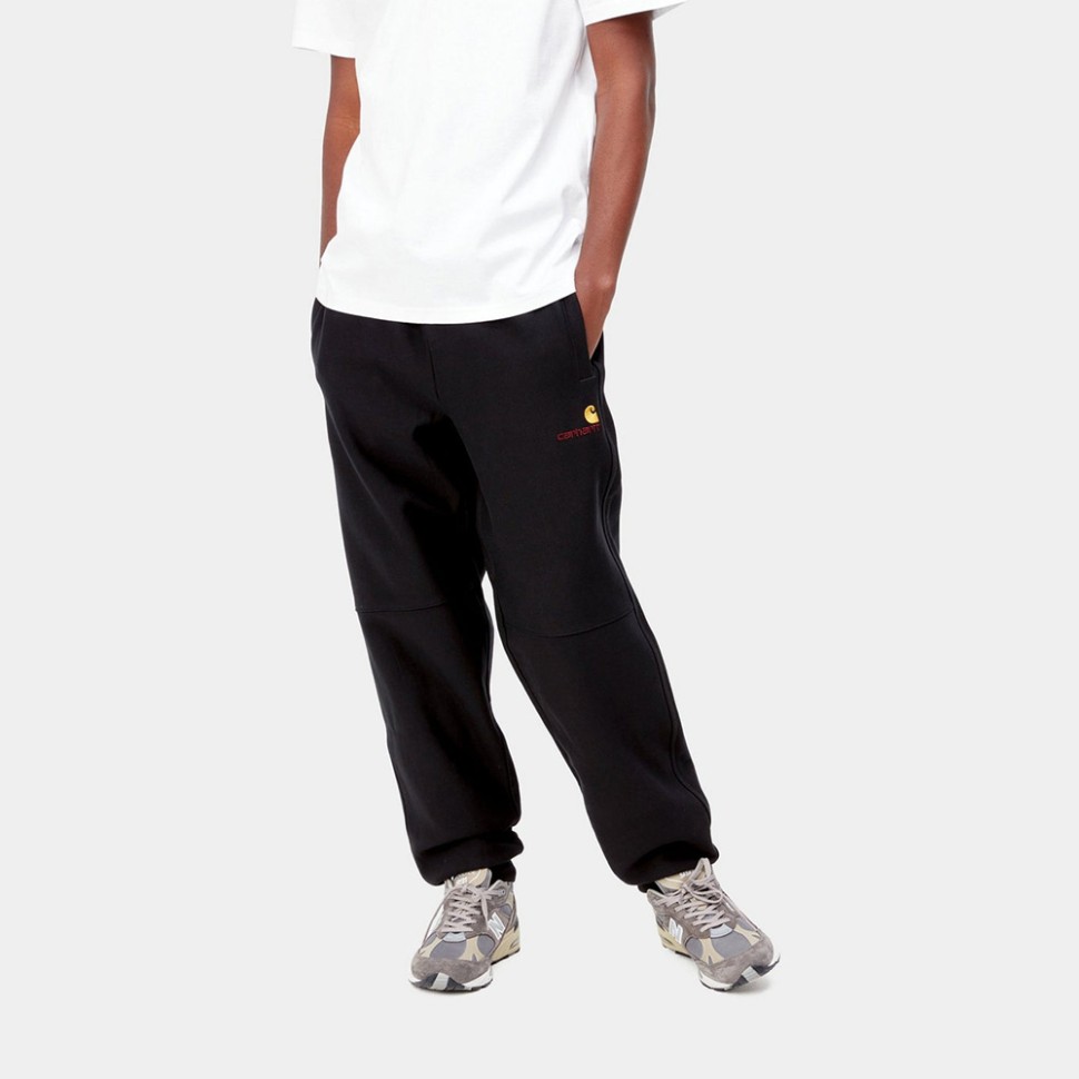 Брюки CARHARTT WIP American Script Jogging Pant Black 2023 фото 3