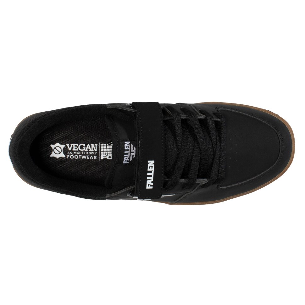 Кеды FALLEN Patriot-Vegan Black / White / Gum Cupsole W/Straps 2022 фото 3