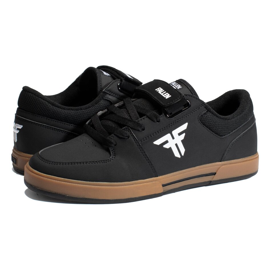 Кеды FALLEN Patriot-Vegan Black / White / Gum Cupsole W/Straps 2022 фото 2