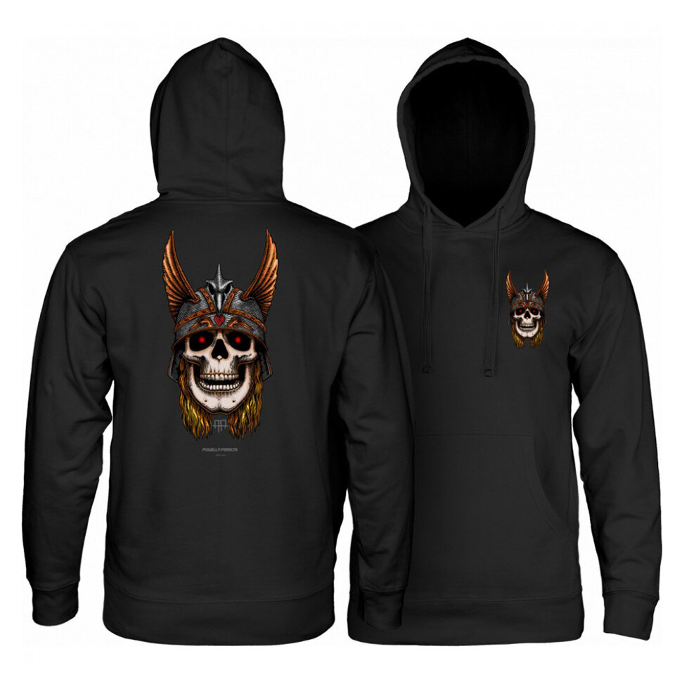 Худи POWELL PERALTA Andy Anderson Skull Mid Weight Hoody Black 2020 842357147812, размер S - фото 1
