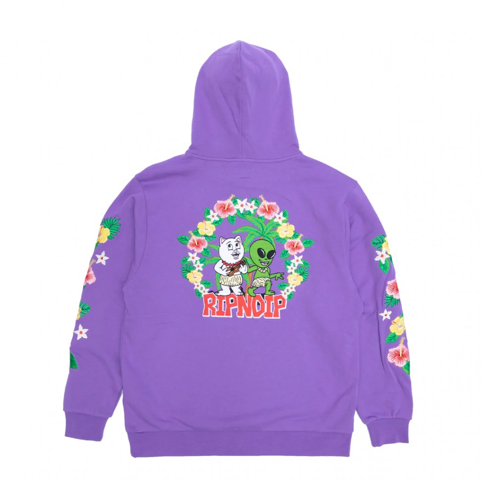 Толстовка с капюшоном RIPNDIP Aloha Nerm Hoodie Lavender 2022 фото 2