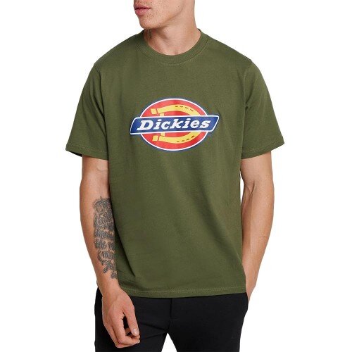 Футболка с принтом DICKIES Horseshoe Tee Men Dark Olive 2020, фото 1