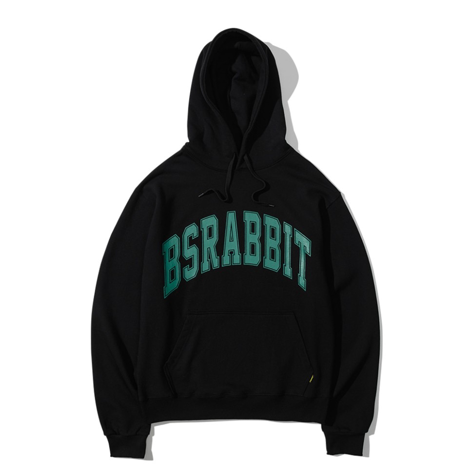 Толстовка с капюшоном BSRABBIT Arc Big Logo Hoodie Black 2023 2000000708539, размер M
