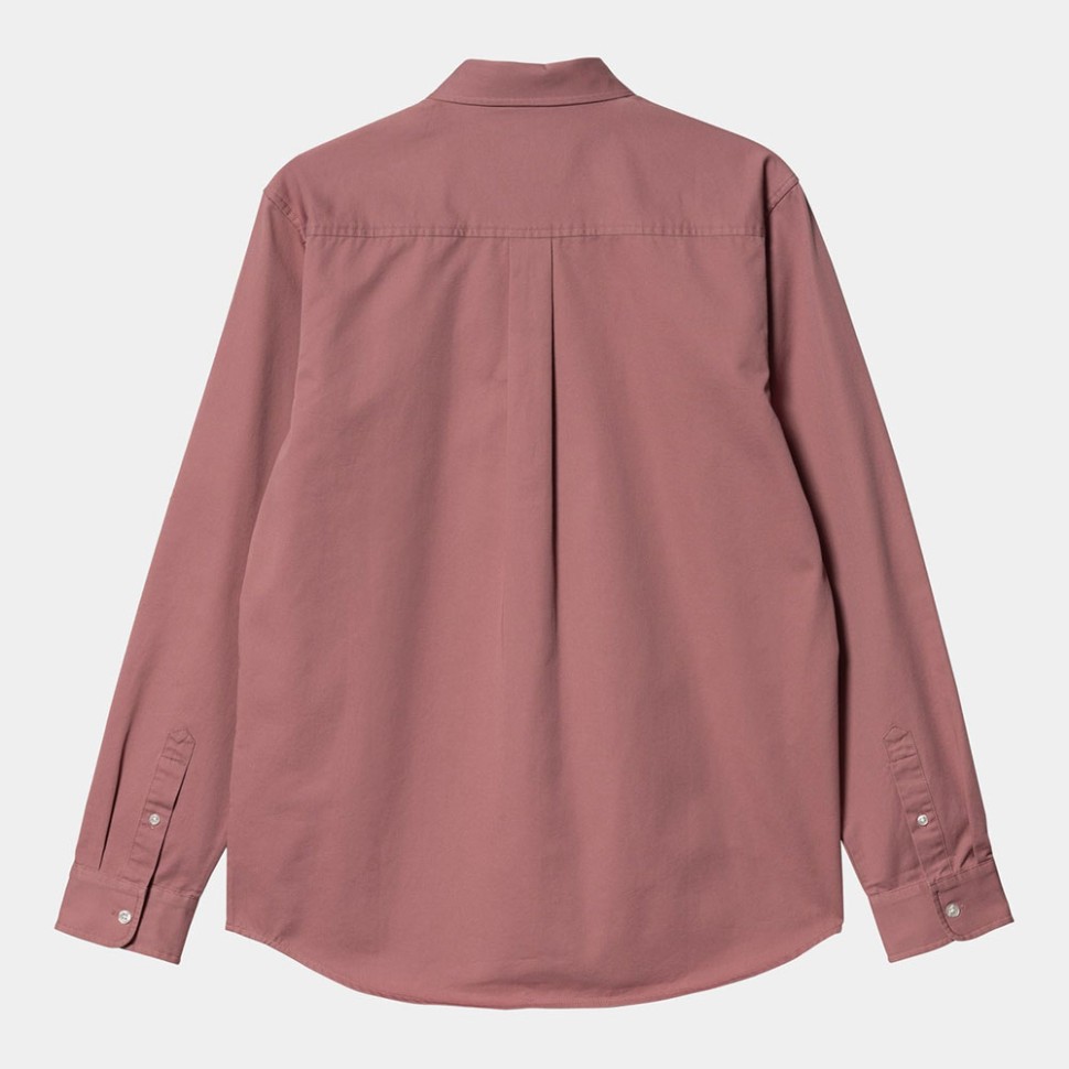 Рубашка CARHARTT WIP L/S Madison Shirt Dahlia/White фото 2