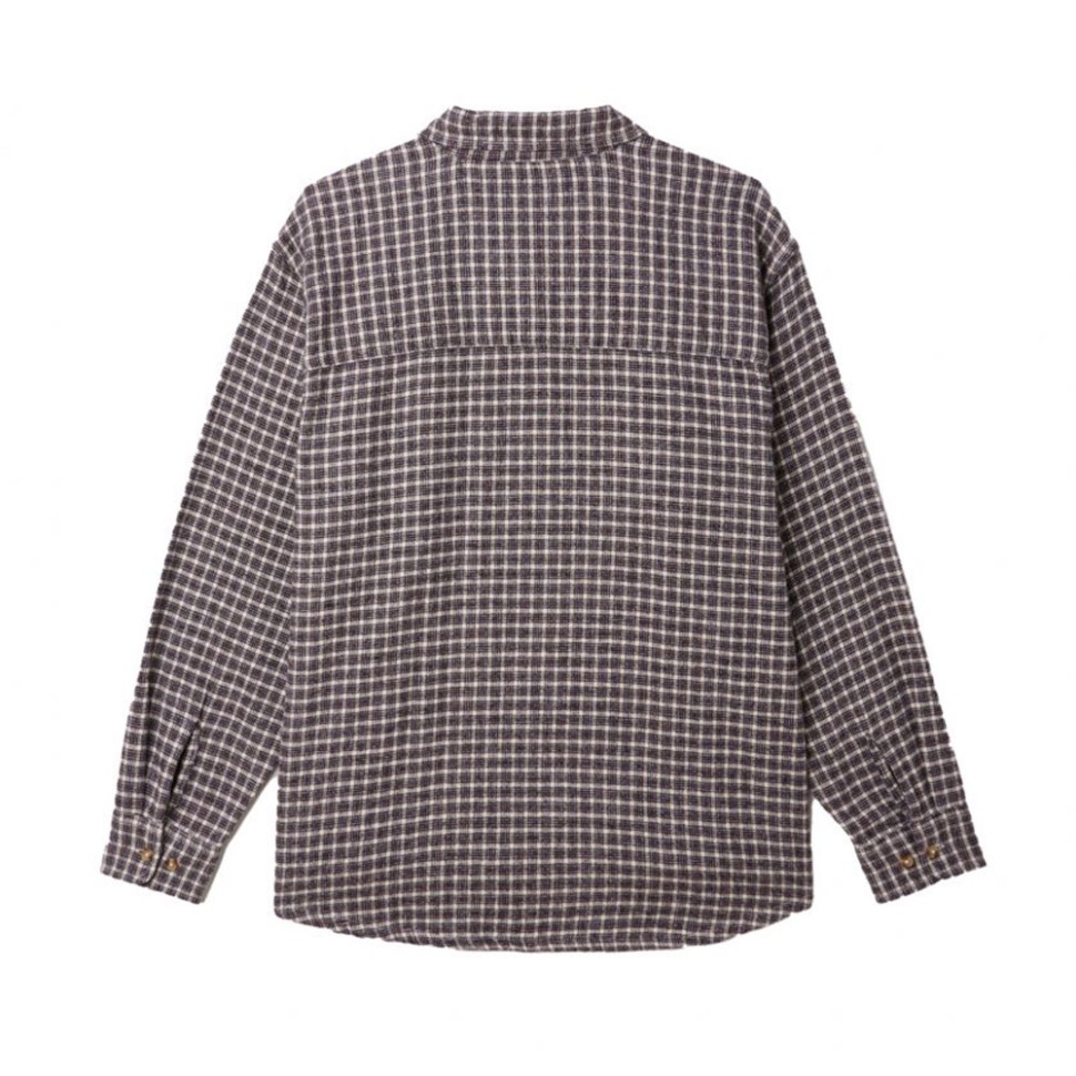 Рубашка OBEY Bigwig Micro Plaid Woven Unbleached Multi 2024 фото 2