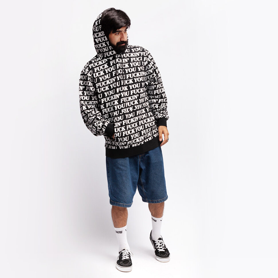 фото Толстовка ripndip fuck you hoodie black 2021
