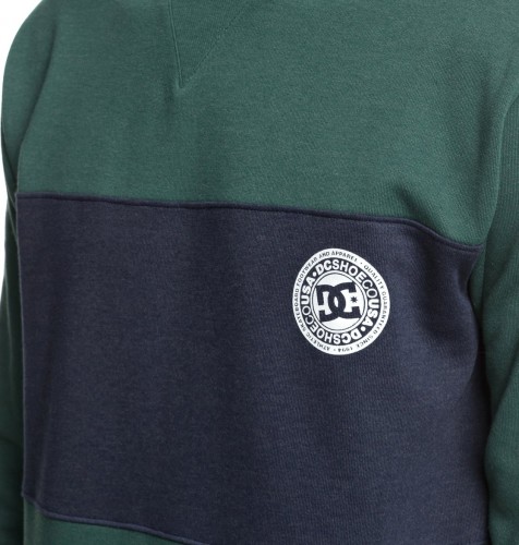 Джемпер DC SHOES Rebel Crew Bloc M Hunter Green, фото 3