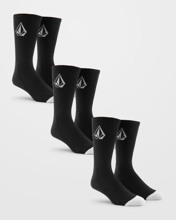 Носки VOLCOM Full Stone Sock 3Pk SS25 Black, фото 1