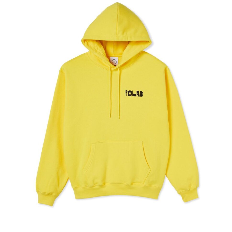 Толстовка с капюшоном POLAR SKATE CO. Trippin' Hoodie Lemon 2022 5056336636685, размер S