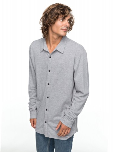 Рубашка мужская QUIKSILVER Longeffect M Light Grey Heather, фото 1