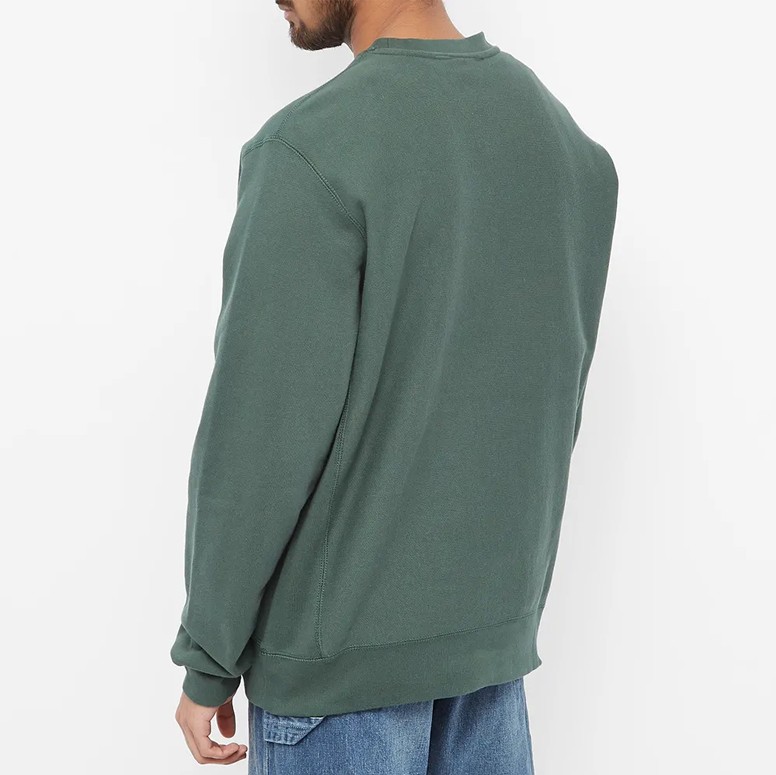 Свитшот ALLTIMERS Embroidered Heavyweight Broadway Crew Alpine Green 2022 фото 2