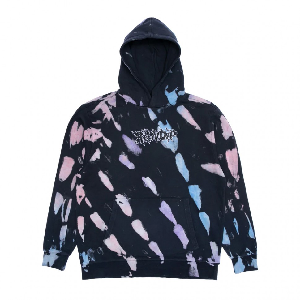 

Толстовка с капюшоном RIPNDIP Blaze Hoodie Black/Peach/ Purple Tie Dye 2022