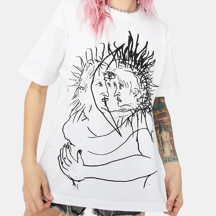 Футболка OBEY Sun & Moon White 2021, фото 1