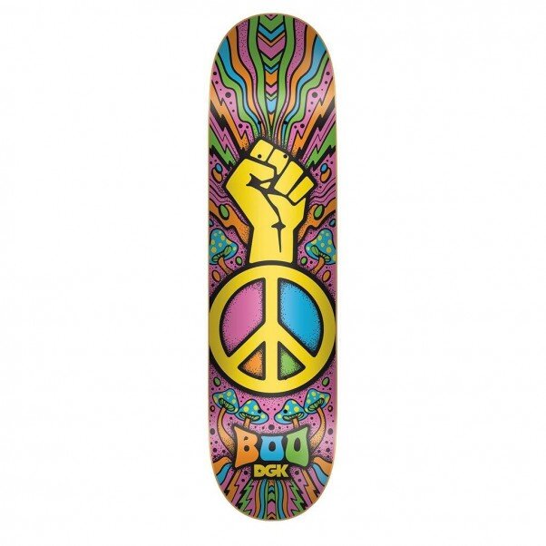 фото Дека для скейтборда dgk black peace boo deck 8.25 дюймов 2021