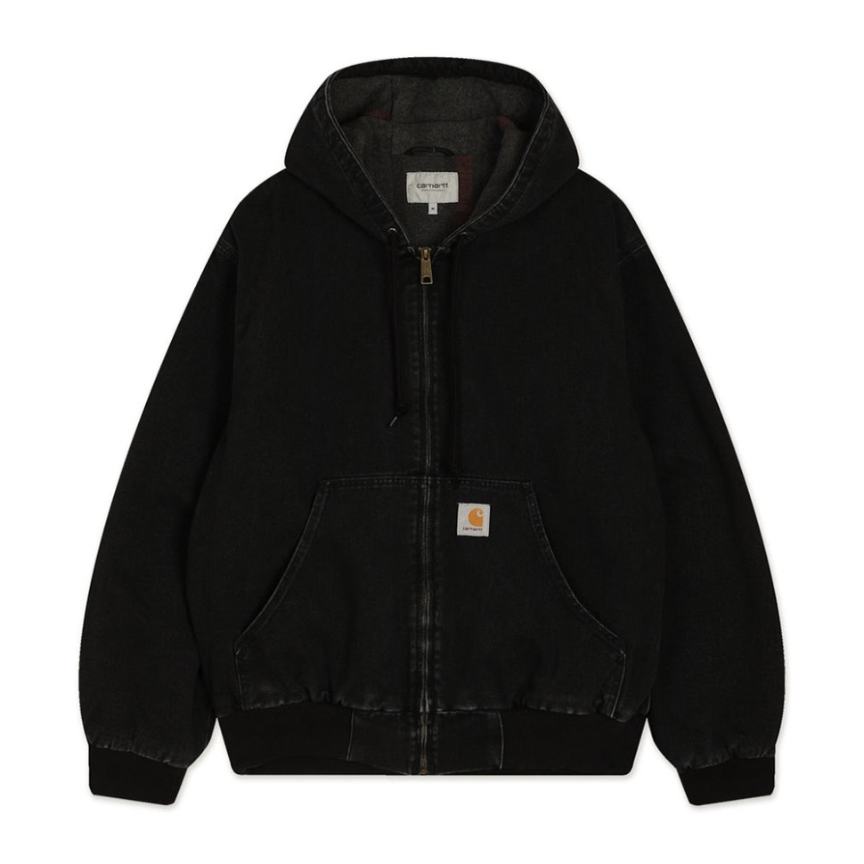 Куртка CARHARTT WIP Og Active Jacket Black (Stone Washed) 4064958661740, размер S