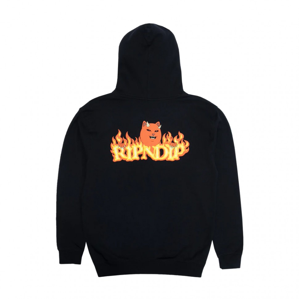 Толстовка с капюшоном RIPNDIP Devils Work Hoodie Black 2022 фото 2