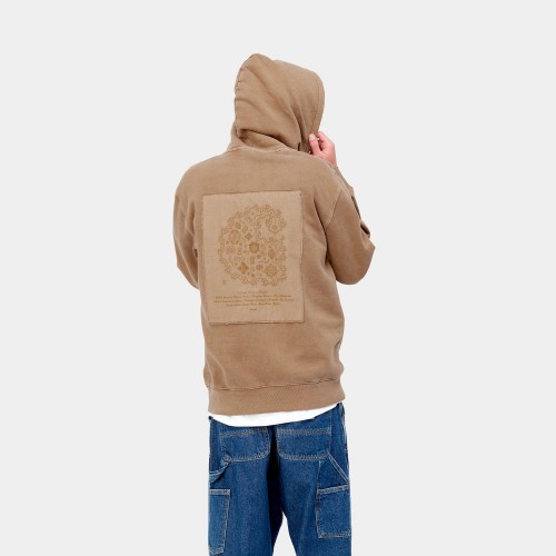 Толстовка с капюшоном CARHARTT WIP Hooded Verse Patch Sweatshirt Hamilton Brown (Garment Dyed) 2023, фото 2