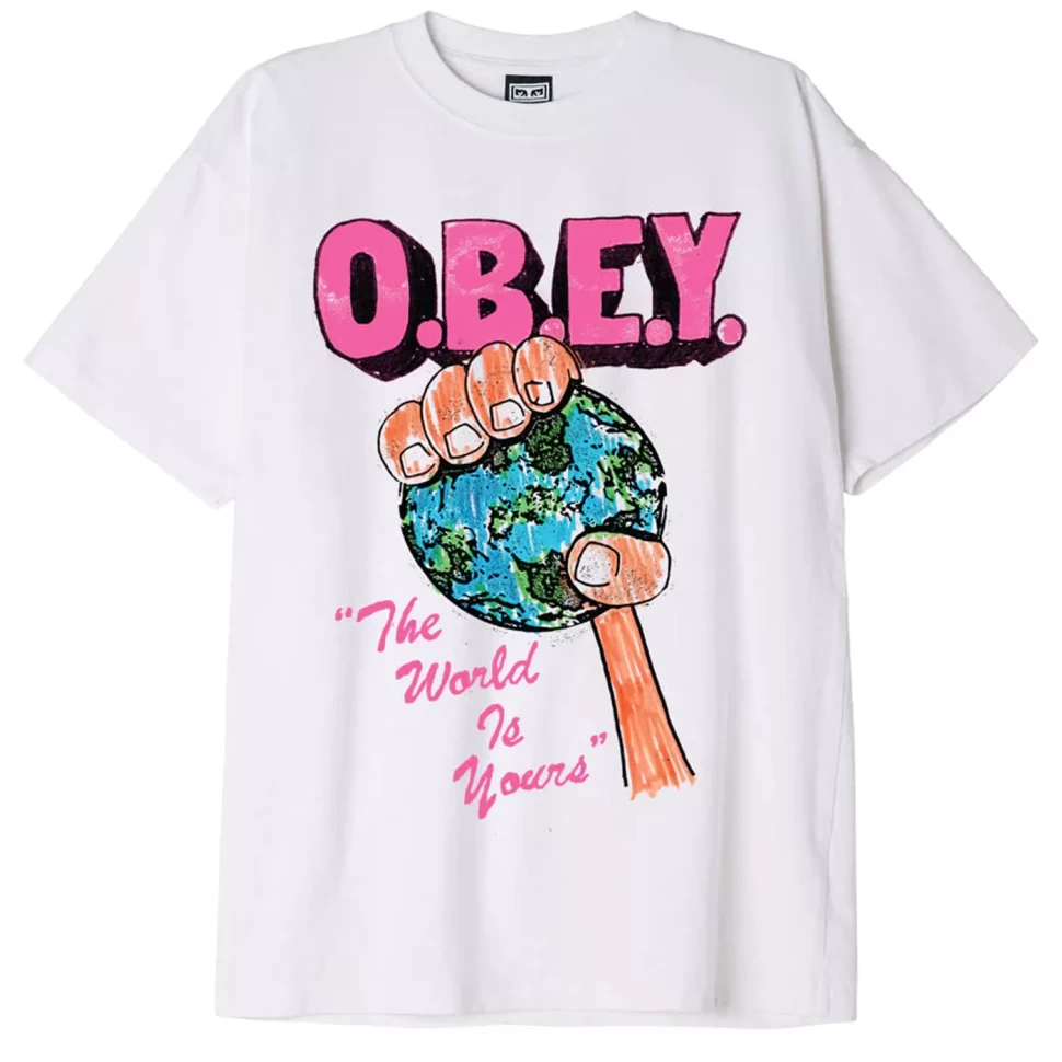 Футболка OBEY The World Is Yours White 2023 193259855573, размер S