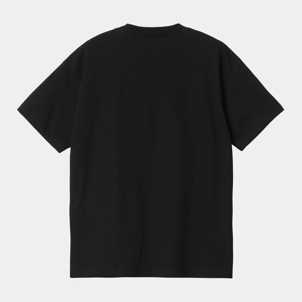 Футболка CARHARTT WIP S/S Ollie Mac Icy Lake T-Shirt Black фото 2