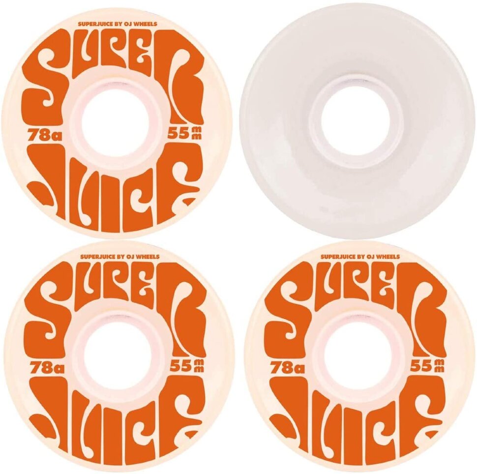 Колеса для лонгборда OJ Mini Super Juice White 78a 55mm 2021 фото 2