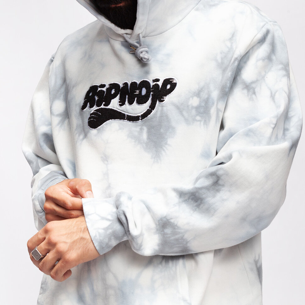 фото Толстовка ripndip ripntail hoodie grey lighning wash 2021