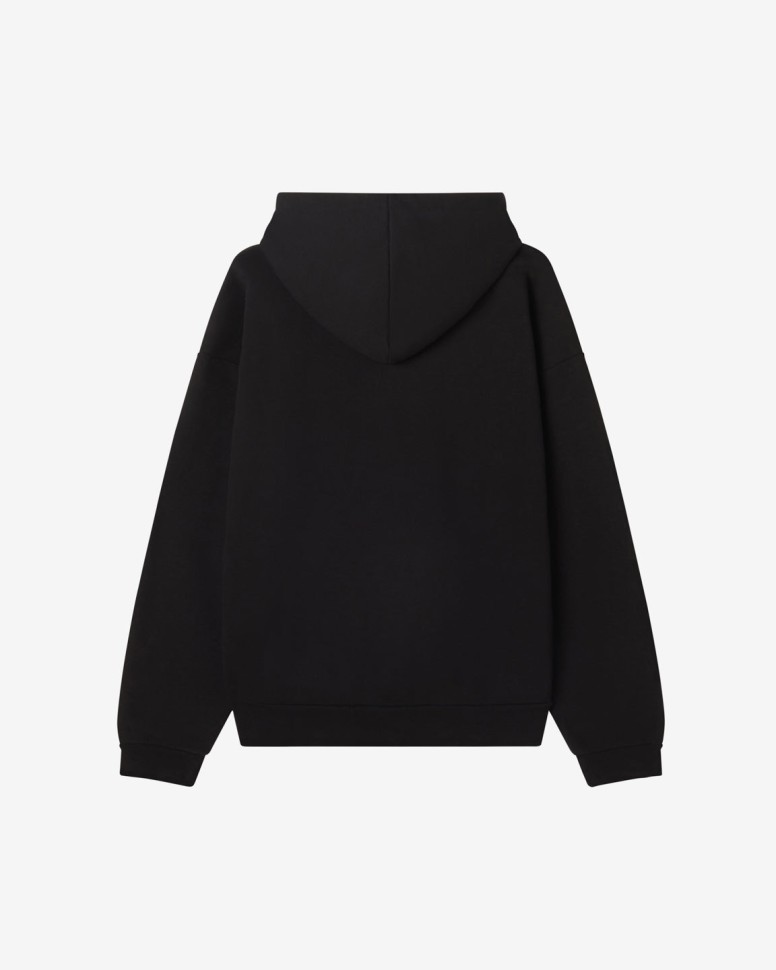 Худи OBEY Collegiate Extra Heavy Hood Ii FW25 Black фото 2