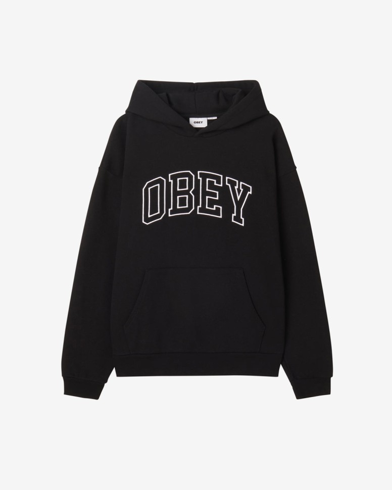 

Худи OBEY Collegiate Extra Heavy Hood Ii FW25 Black