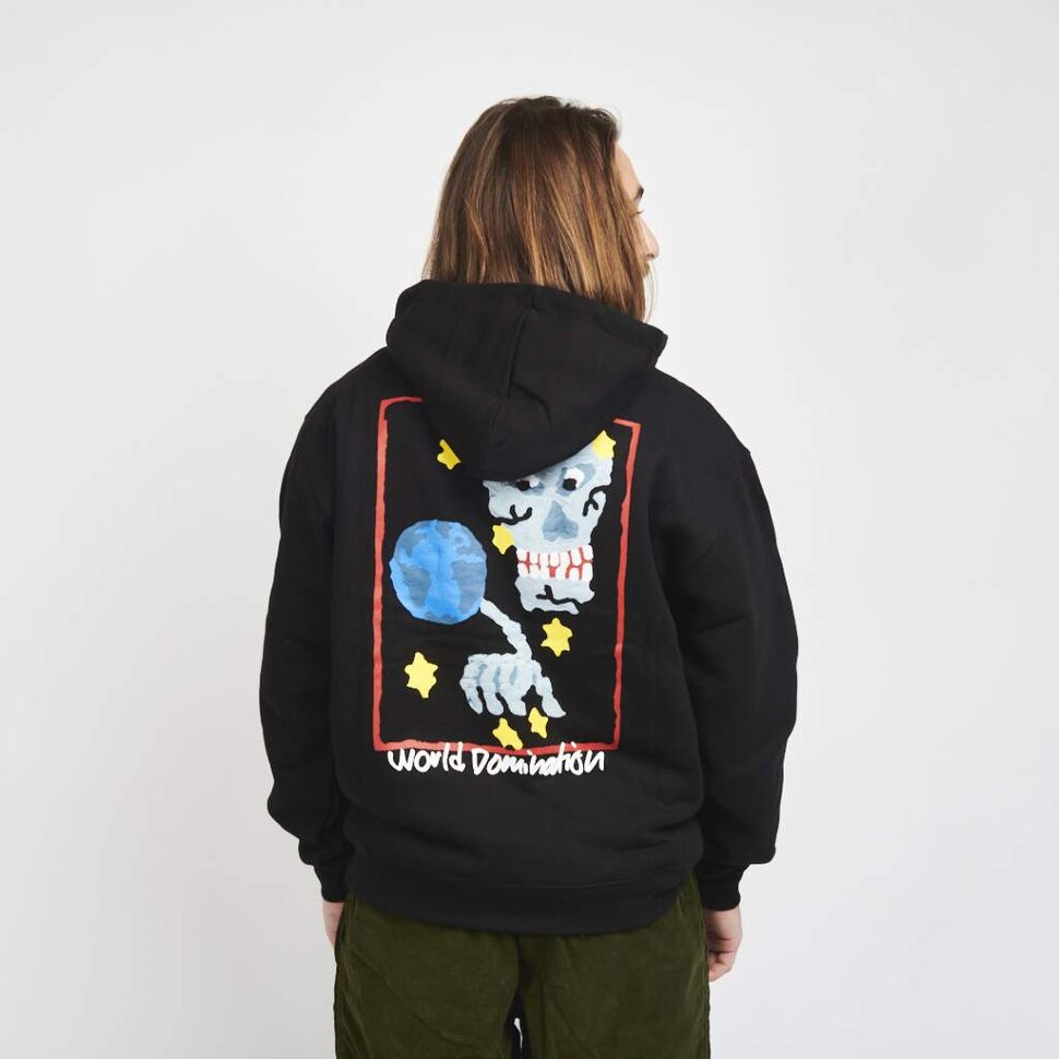 Толстовка с капюшоном POLAR SKATE CO. World Domination Hoodie Black 2022 фото 2