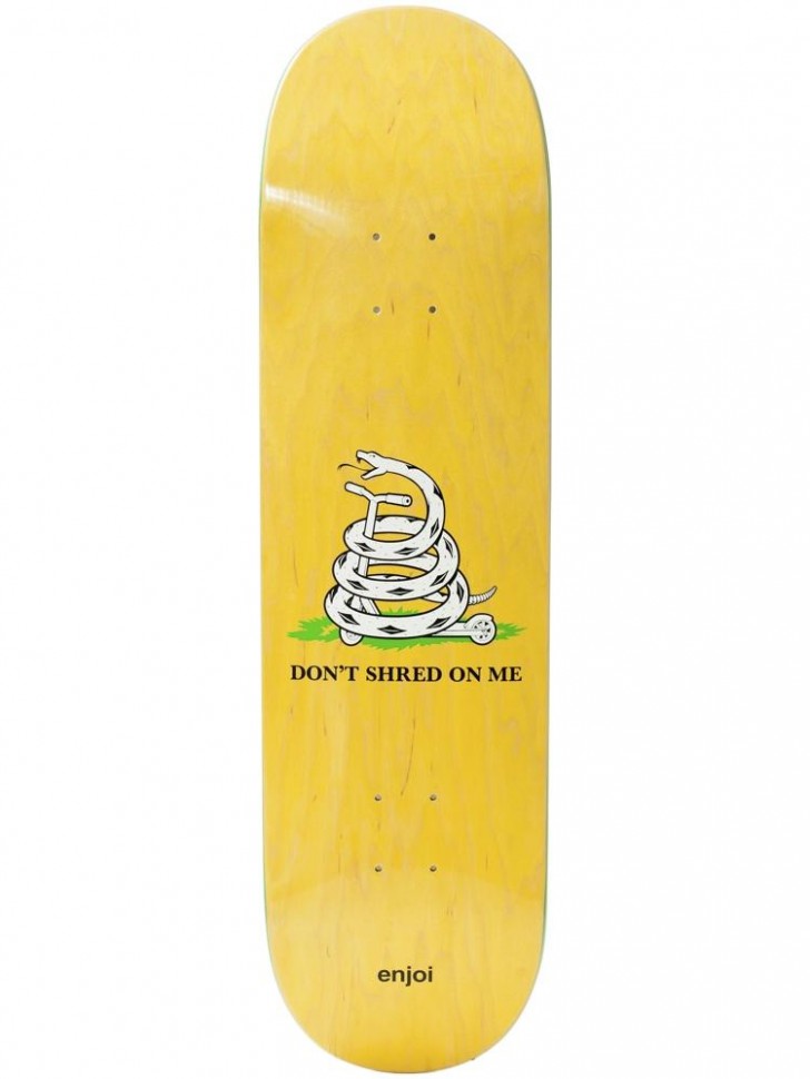 фото Дека для скейтборда enjoi don't shred r7 yellow 8.5 дюйм 2020