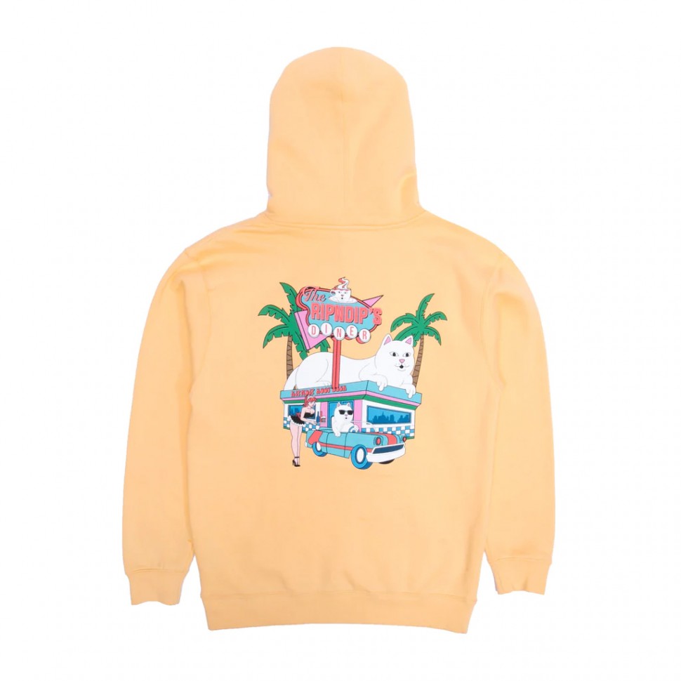 Толстовка с капюшоном RIPNDIP Nerms Diner Hoodie Peach 2022 фото 2