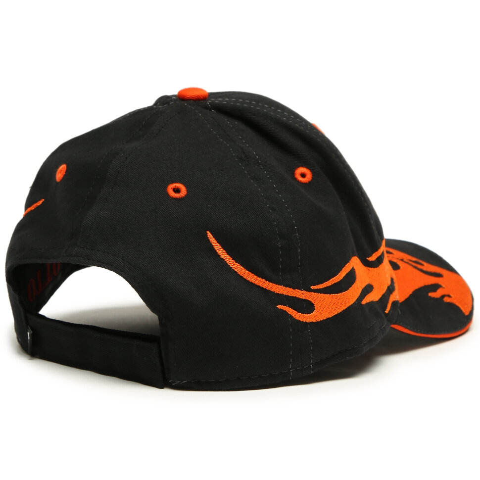 Кепка GRIZZLY Flame Thrower Strapback BLACK O/S 2020 840021226719 - фото 3