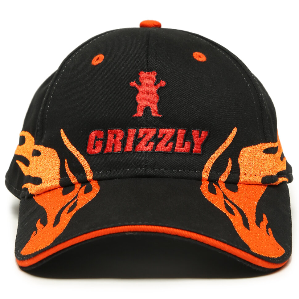 Кепка GRIZZLY Flame Thrower Strapback BLACK O/S 2020 фото 2