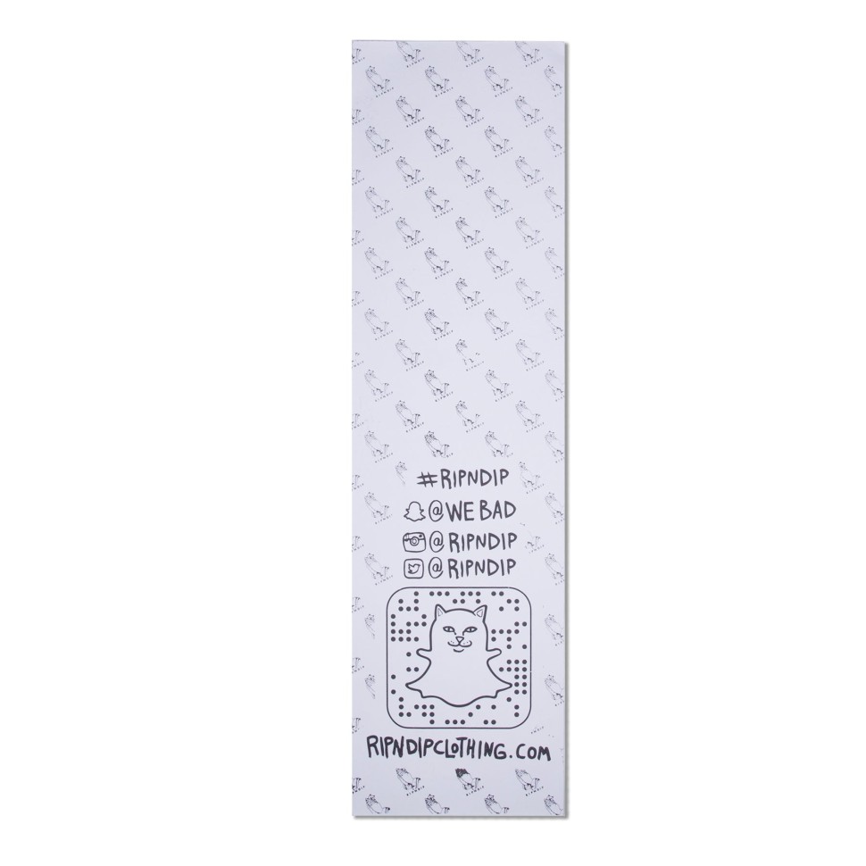 Шкурка для скейтборда RIPNDIP I Love Nerm Grip Tape Black фото 2