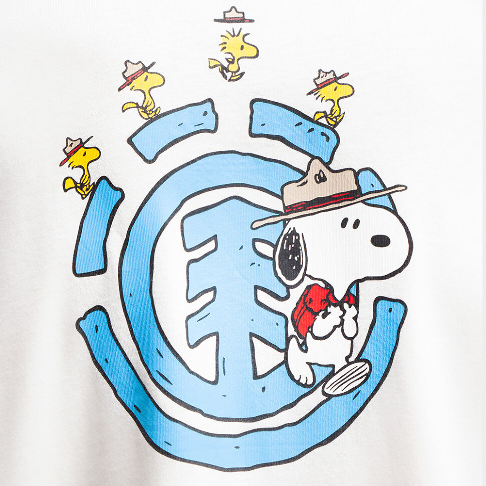 фото Футболка element peanuts emerge ss off white 2021