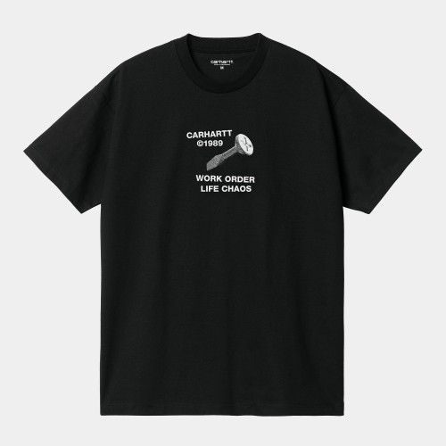 Футболка CARHARTT WIP S/S Strange Screw T-Shirt Black, фото 1