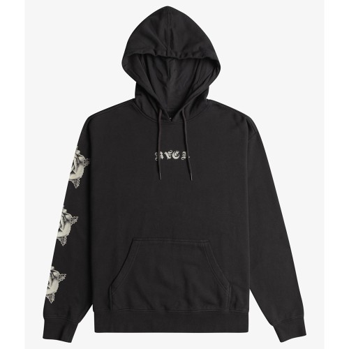 Rvca hoodie black sale
