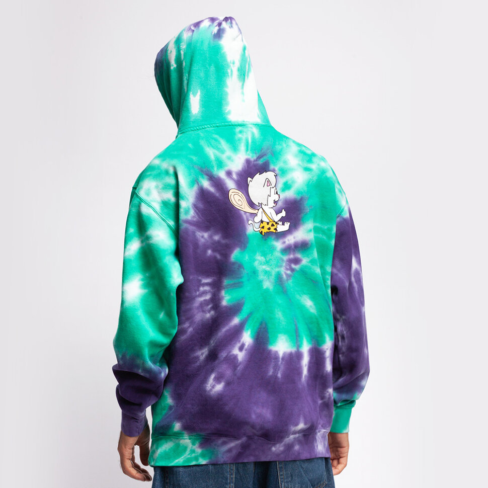 фото Толстовка ripndip ripnstone hoodie purple & teal spiral tie dye 2021