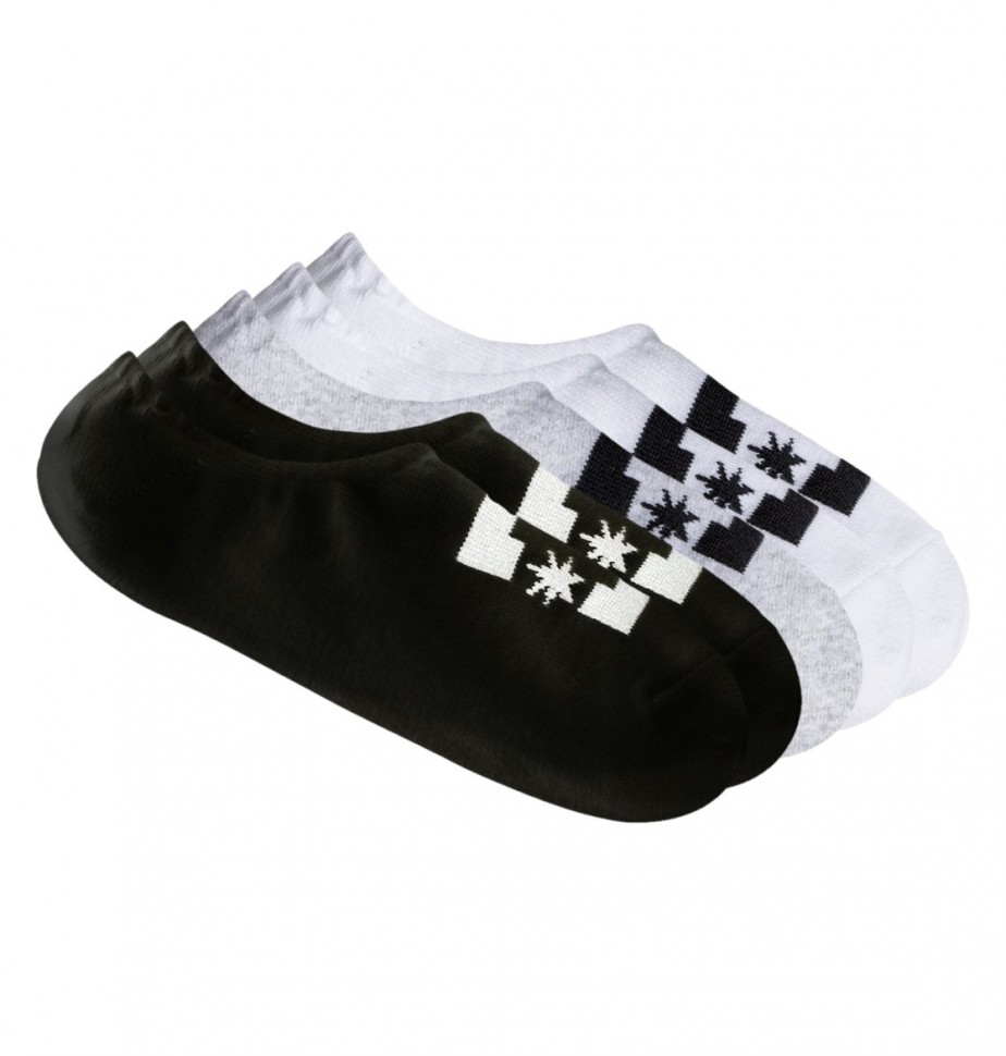 

Носки DC SHOES Spp Dc Linerb3P B Assorted, Черный;белый;серый