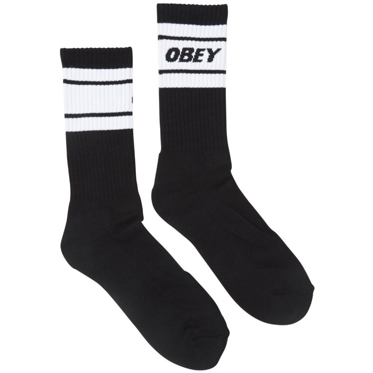 Носки OBEY Cooper Deuce Socks BLACK / WHITE 2021, фото 1