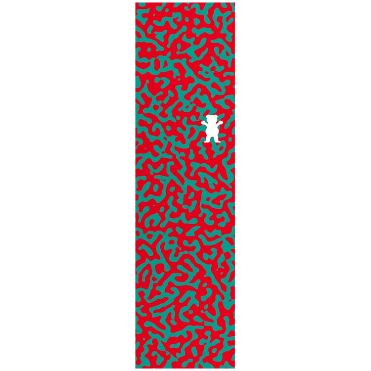 Шкурка для скейтборда GRIZZLY Adapted Cuout Griptape RED , фото 1