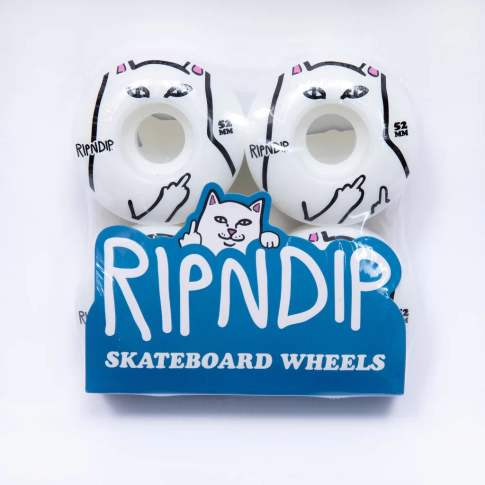 фото Колеса для скейтборда ripndip lord nerm skate wheels white 52mm 2023