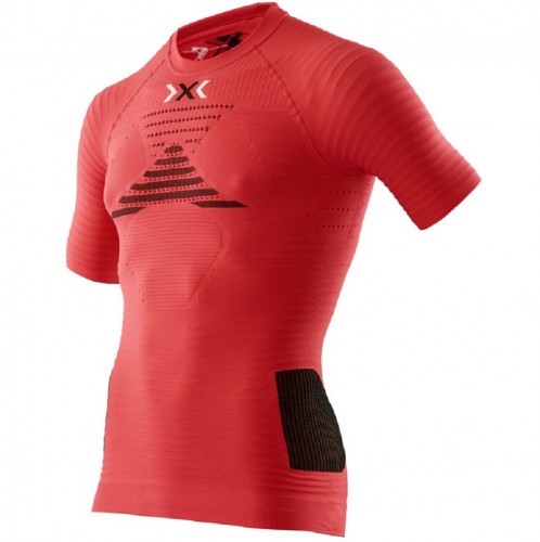 Термокофта мужская X-BIONIC Running Man Effektor Power Ow Shirt Sh_Sl. Flash Red/Black, фото 1