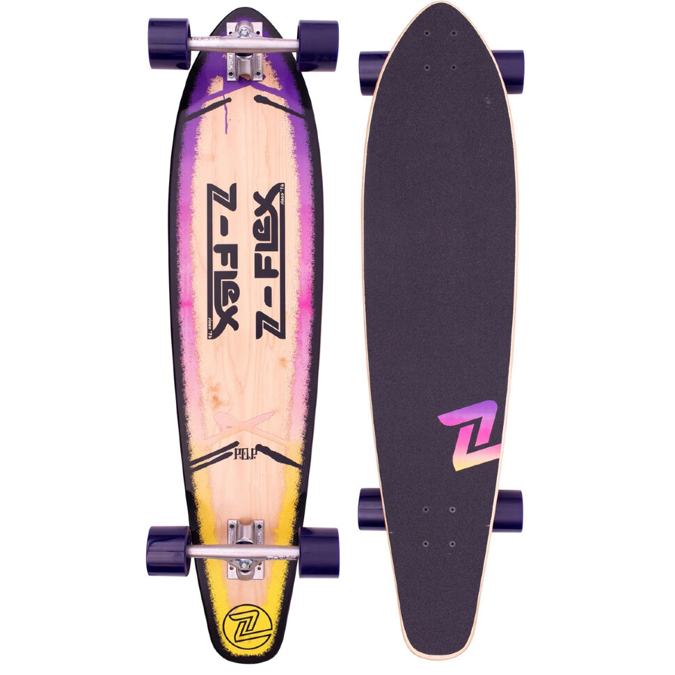 фото Комплект лонгборд z-flex zfx comp - roundtail pop purple fade 2021
