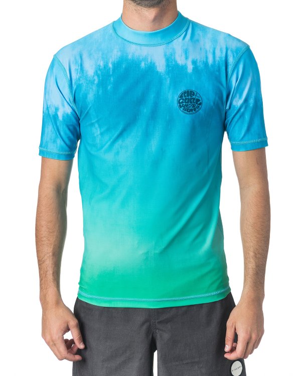 Лайкра RIP CURL Corpo Faded Uv Tee Aqua, фото 1