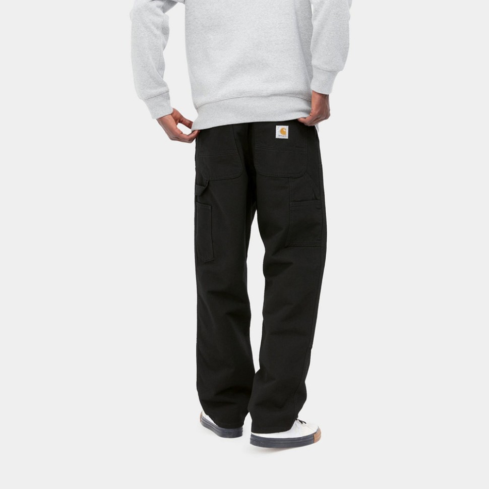 Брюки CARHARTT WIP Double Knee Pant Black (Rinsed) 2023 фото 4